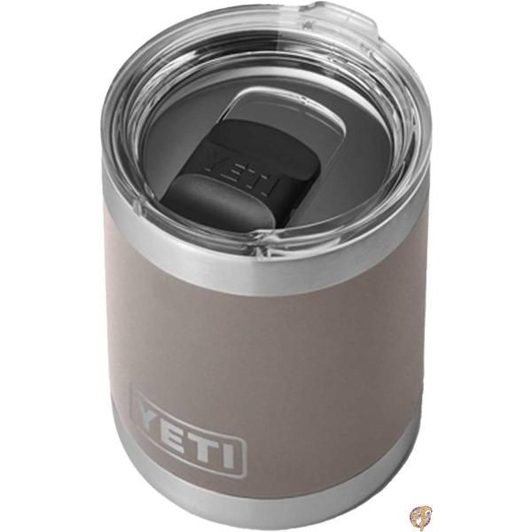 YETI Rambler 10オンス ローボール 真空断熱 ステンレススチール MagSlider 蓋付き (シャープテイルトープ)
