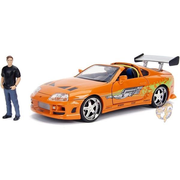 【クーポン配信中】JADA ワイルドスピード ブライアン＆トヨタスープラ ダイキャストカー/フィギュア B07Q13JD2T 人形 送料無料｜パームスアメリカ 10,935円