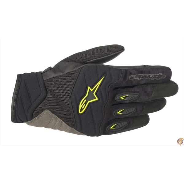【クーポン配信中】alpinestars(アルパインスターズ)バイクグローブ ブラック/イエローフロー (サイズ:M) SHORE(ショアー)グローブ 送料無料