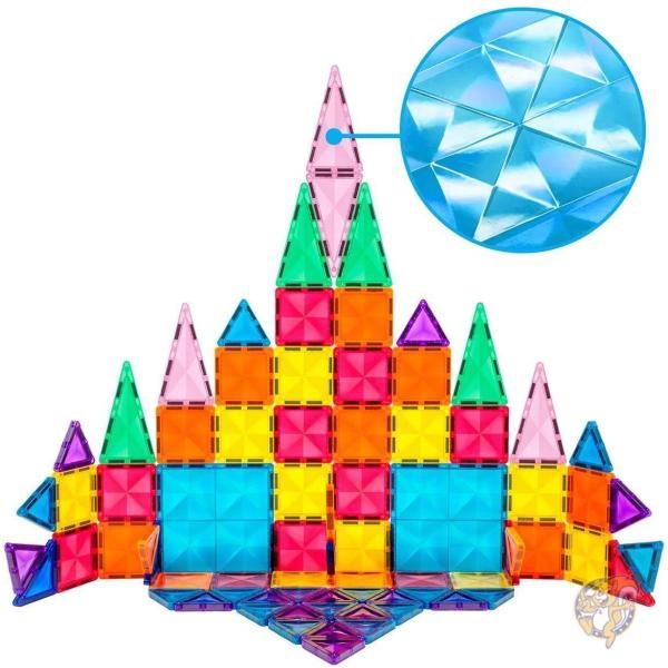 【クーポン配信中】ピカソタイルズ マグネットブロック ミニダイヤモンドシリーズ 80ピース PicassoTiles 送料無料｜パームスアメリカ