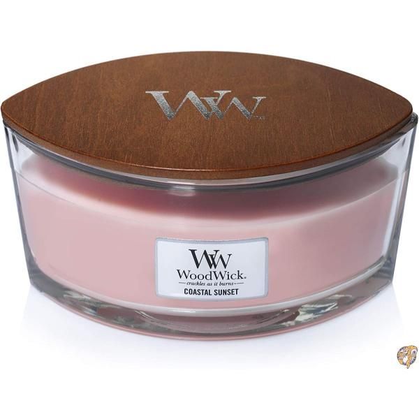 WoodWick Coastal Sunset Hearthwick Scented Jar Candle 送料無料