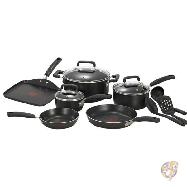 T-fal ティファール シグニチュアキッチンセット ノンスティックパン １２ピースセット Signature Nonstick 12-Piece 並行輸入 送料無料