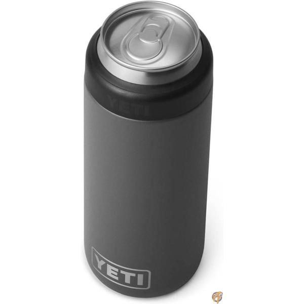 【クーポン配信中】YETI Rambler 12オンス Colster スリム缶インシュレーター スリムハードセルツァー缶用 チャコール