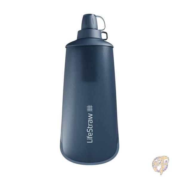 【クーポン配信中】浄水フィルターシステム スクイーズボトル 折りたたみ式 1L アウトドア キャンプ ハイキング LSPSF1MBWW LifeStraw｜パームスアメリカ
