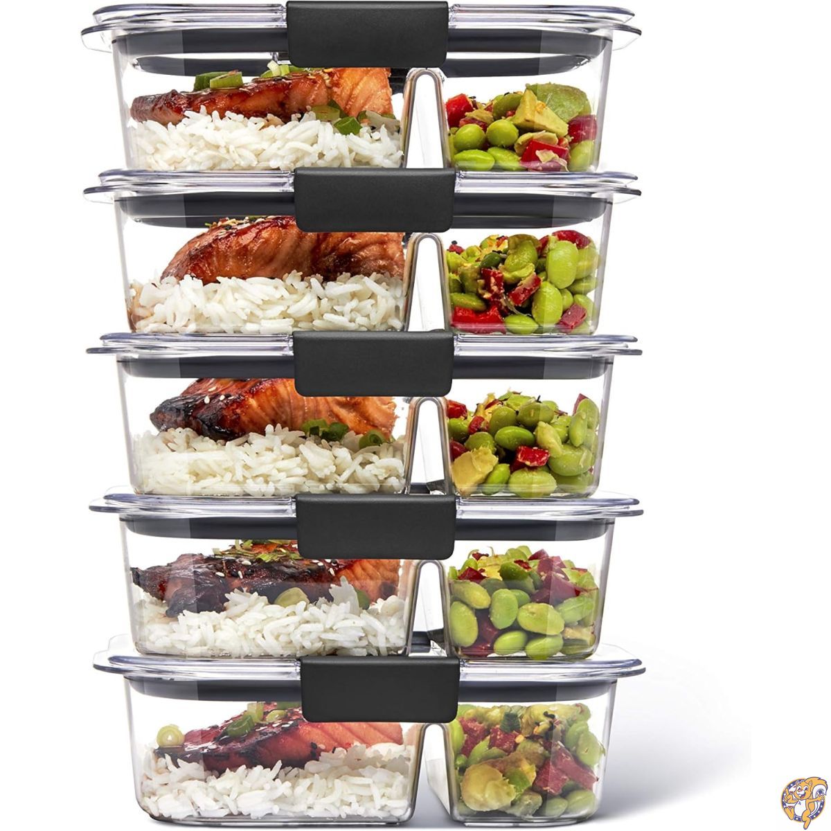 楽天市場】ラバーメイド(Rubbermaid)BRILLIANCE 675ML 仕切タイプ 5個