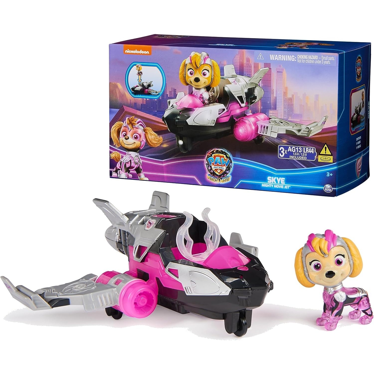 【クーポン配信中】パウパトロール パウパト マイティ ムービー 飛行機 スカイ SKY アクションフィギュア付き The Mighty Movie Rocky パウ・パトロール ザ・マイティ・ムービー Paw Patrol おもちゃ