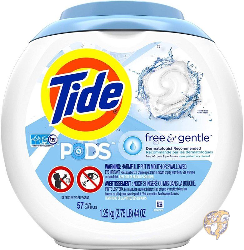 タイド PODS洗濯洗剤 Tide Free & Gentle 57個入り 送料無料 8,904円
