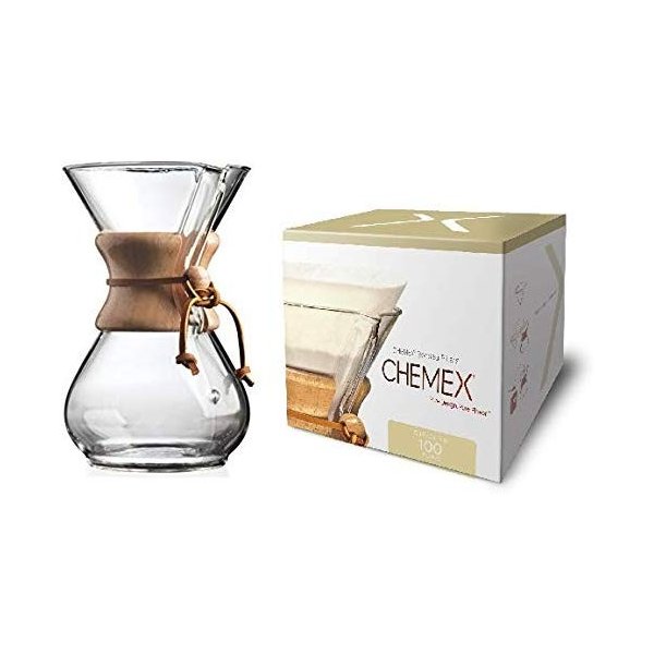 【クーポン配信中】ケメックス コーヒーメーカー Chemex NULL クラシック グラス 6カップ フィルター付き