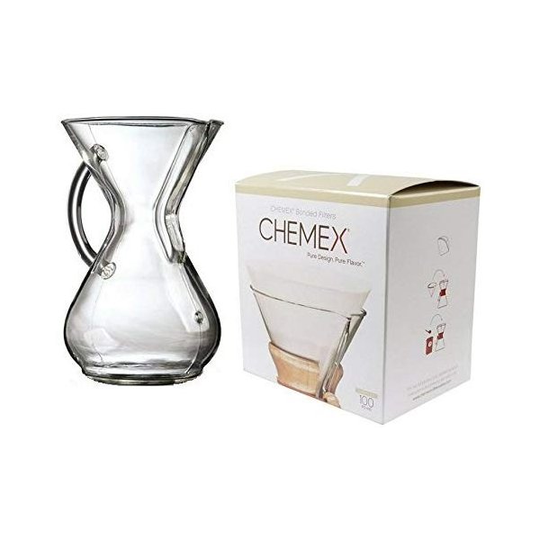 【クーポン配信中】ケメックス コーヒーメーカー Chemex FC-100 ガラス ハンドル 8カップ フィルター付 12,523円