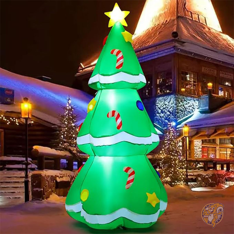 クリスマス インフレータブル ツリー 1.5m 屋外装飾 クリスマスデコレーション 庭装飾 GOOSH グーシュ