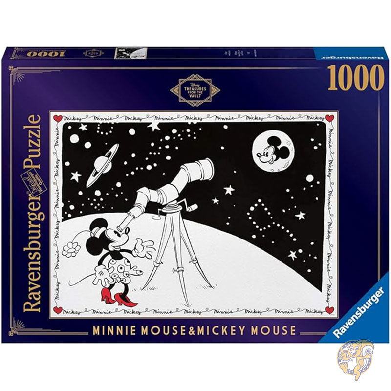 【最大2,025円OFFクーポン配布中】ディズニー Disney Treasures from The Vault ミニー&ミッキー 1000ピースパズル 大人用 Ravensburger ラベンスバーガー画像