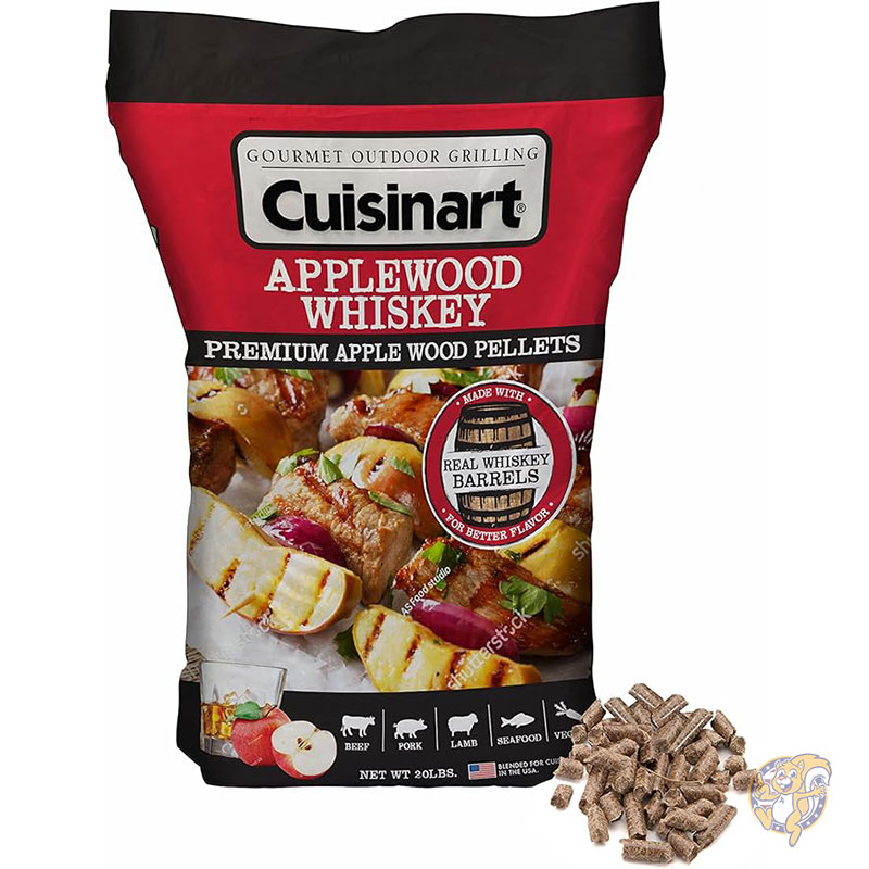 BBQ スモークペレット プレミアム アップルウッド ウイスキー 9kg アウトドア CUISINART クイジナート