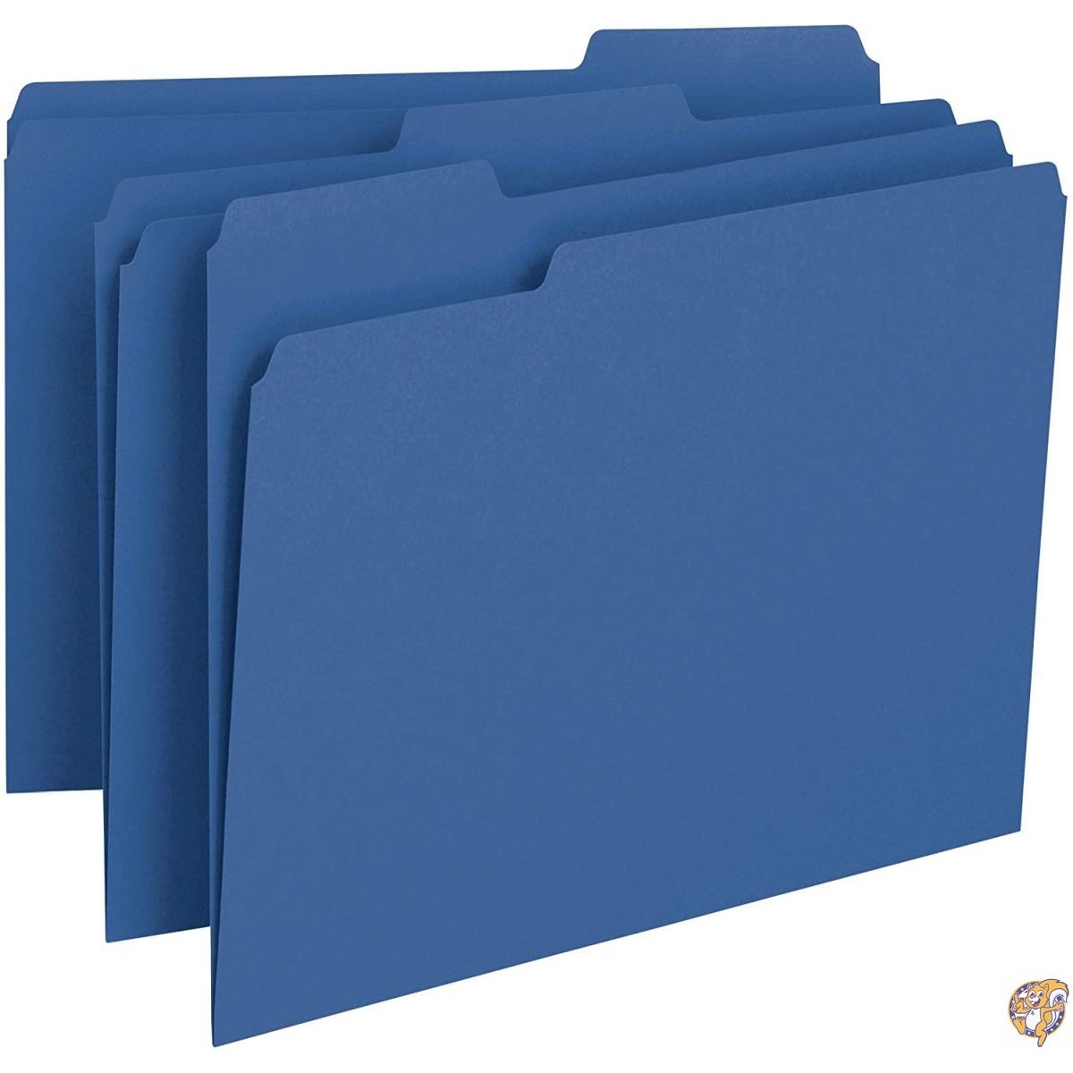【クーポン配信中】File Folders, 1/3 Cut Top Tab, Letter, Navy, 100/Box (並行輸入品) 送料無料|パームスアメリカ