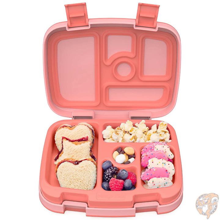 Bentgo（ベントゴー）子供用 弁当箱 キッズ ランチボックス 5コンパートメント 漏れ防止 コーラル 弁当 食洗機対応 BPAフリー お昼ご飯