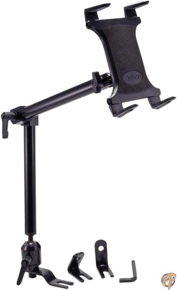 【クーポン配信中】ARKON Mounts TAB801 ヘビーデューティー 車 トラック シートレール タブレットマウント 22インチアーム リテールブラック｜パームスアメリカ