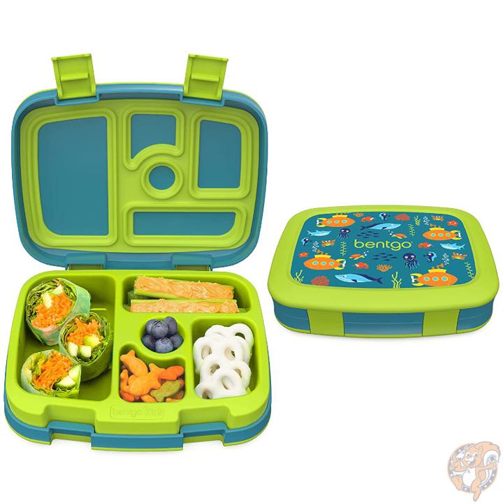 Bentgo（ベントゴー）子供用 弁当箱 キッズ ランチボックス 5コンパートメント 漏れ防止 サブマリーン 海 弁当 食洗機対応 BPAフリー 男の子