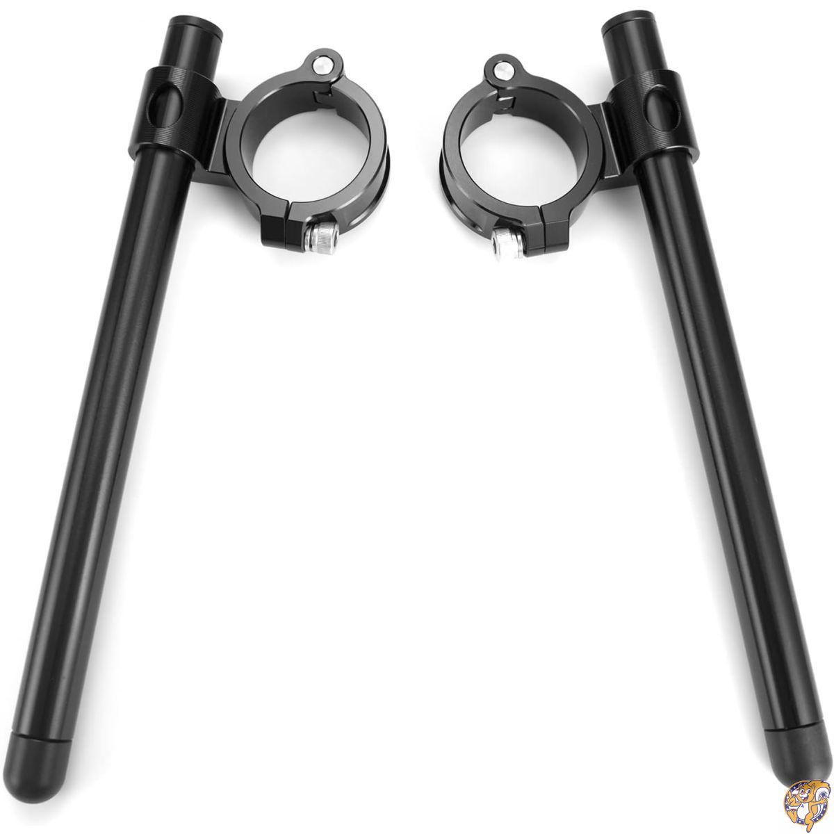 【クーポン配信中】CNCアルミニウムΦ51mmクリップオンハンドルバー交換Kawasaki ZX6R2009-2012、Aprilia RSVR / RSV4、KTM RC390、Hyoson 250Rユニバーサルカフェレーサー傾斜角度8°7/8 \