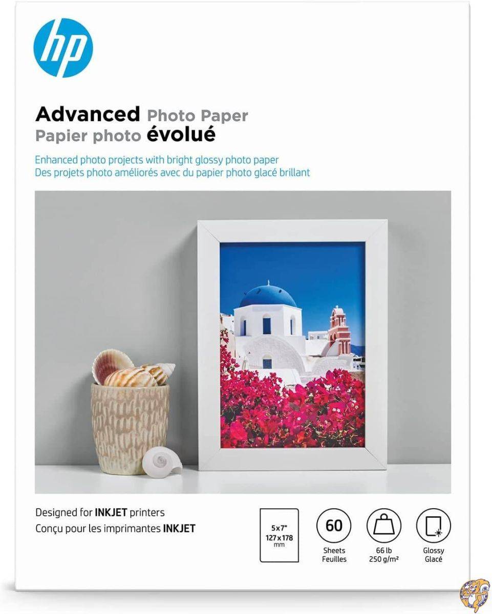 【クーポン配信中】Advanced Photo Paper, 56 lbs., Glossy, 5 x 7, 60 Sheets/Pack (並行輸入品)