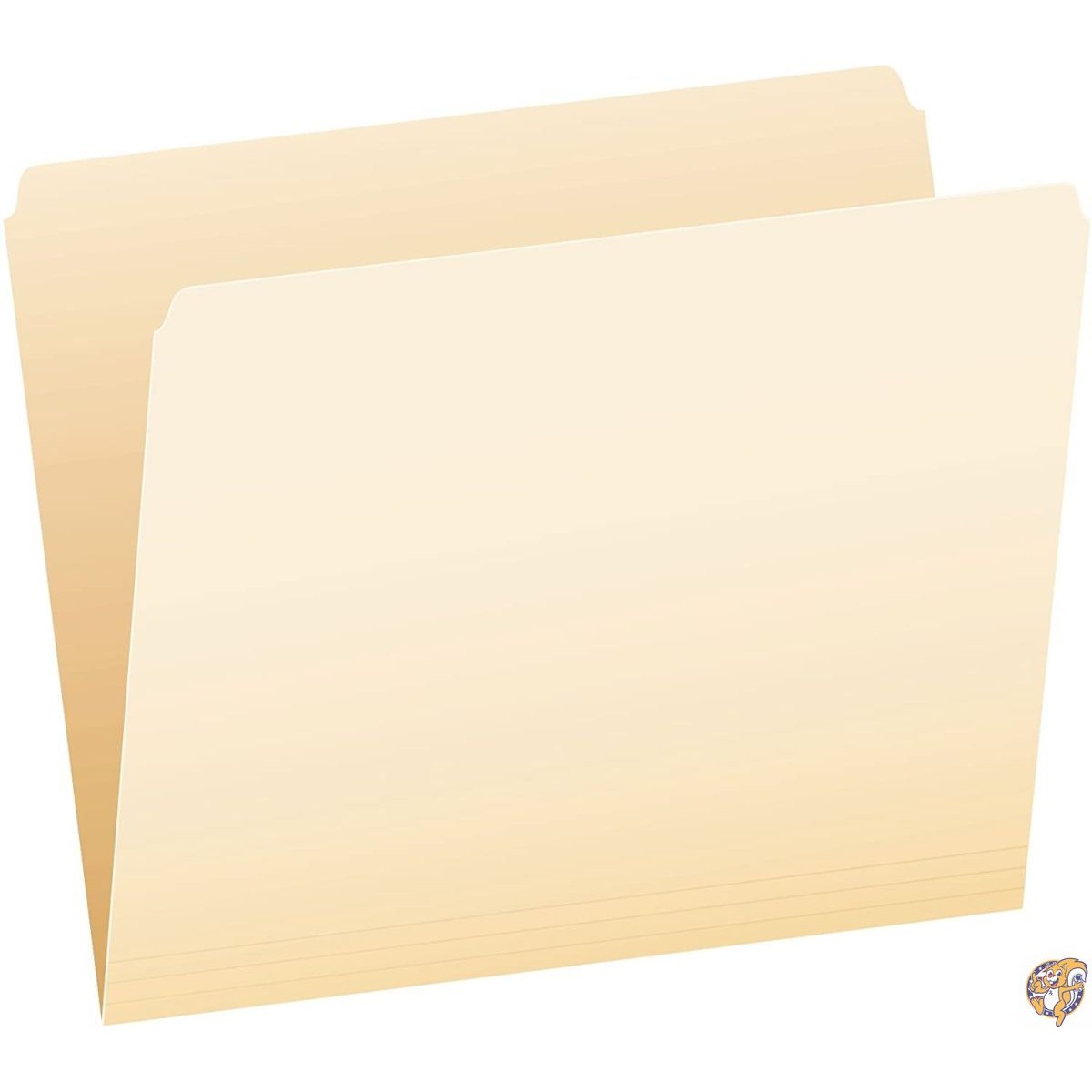 【クーポン配信中】File Folders, Straight Cut, Top Tab, Letter, Manila, 100/Box (並行輸入品) 送料無料