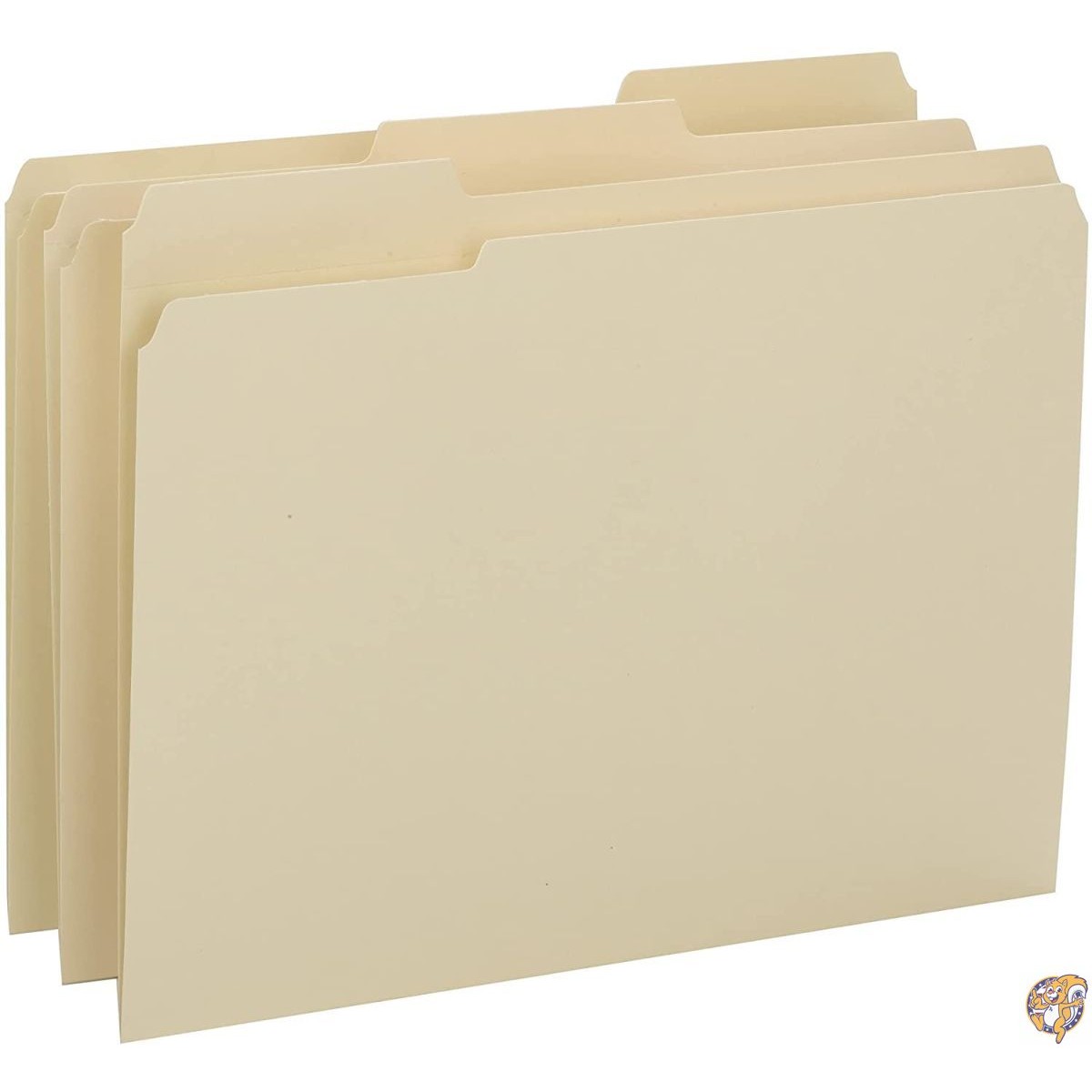 【クーポン配信中】Reinforced Tab Manila File Folder, 1/3 Cut Top Tab, Letter, 100/Box 送料無料