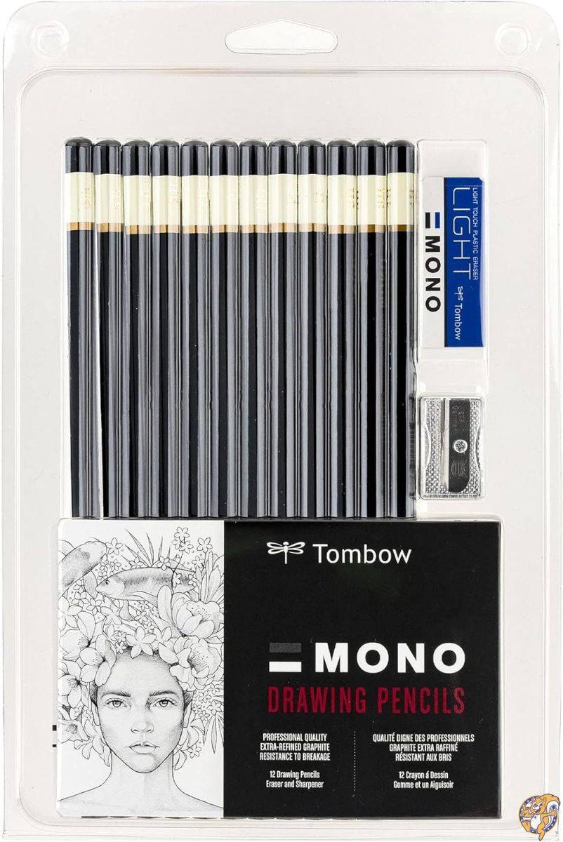 Professional Drawing Pencils 12/Pkg-6B,5B,4B,3B,2B,B,HB,F,H,2H,3H,4H (並行輸入品)