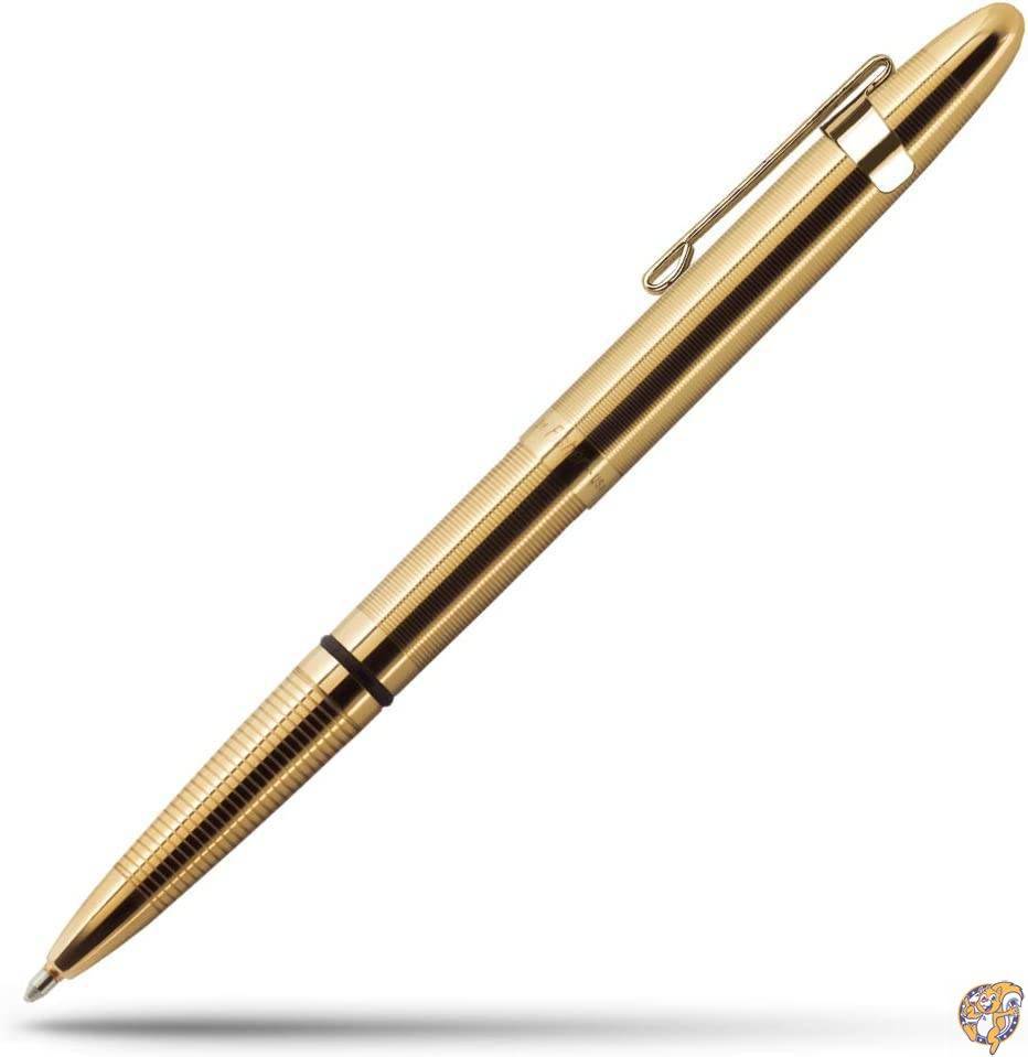 【クーポン配信中】Fisher Space Pen, Bullet Space Pen with Clip, Gold Laquered Brass, Gift
