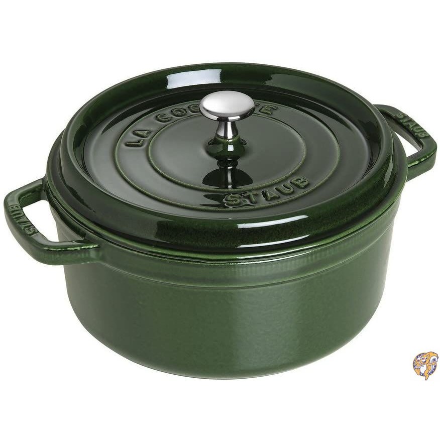 [ストウブ] staub ピコ ココット ラウンド 24cm バジルグリーン 鍋 [並行輸入品] 送料無料