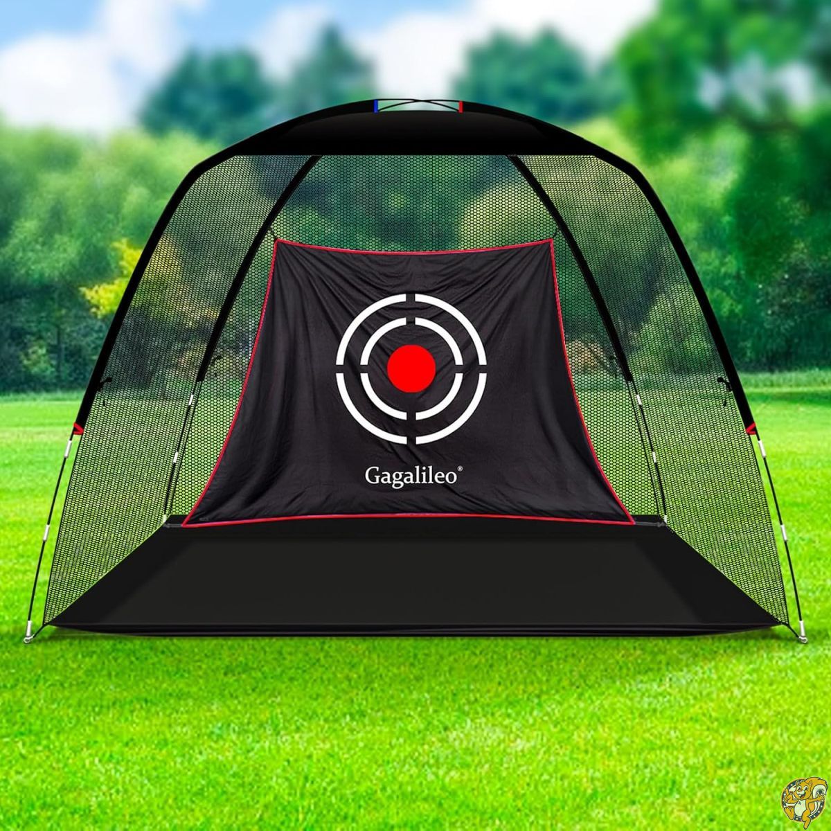スキルズ(SKLZ) ゴルフネット ホームレンジ ブラック キャリーバッグ付 裏庭練習用 デュアルネット ボールリターン仕様 フレーム:3× : スキルズ(SKLZ) ゴルフネット ホームレンジ ブラック