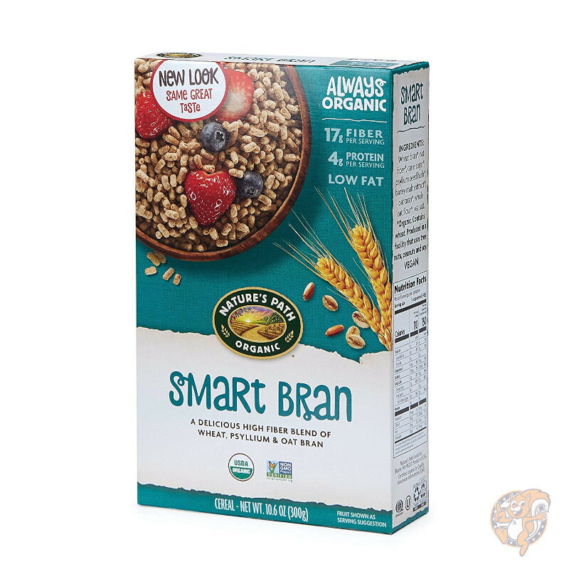 【クーポン配信中】Nature's Path ネイチャーパス オーガニック Organic Smart Bran シリアル 300g&times;6箱 送料無料｜パームスアメリカ