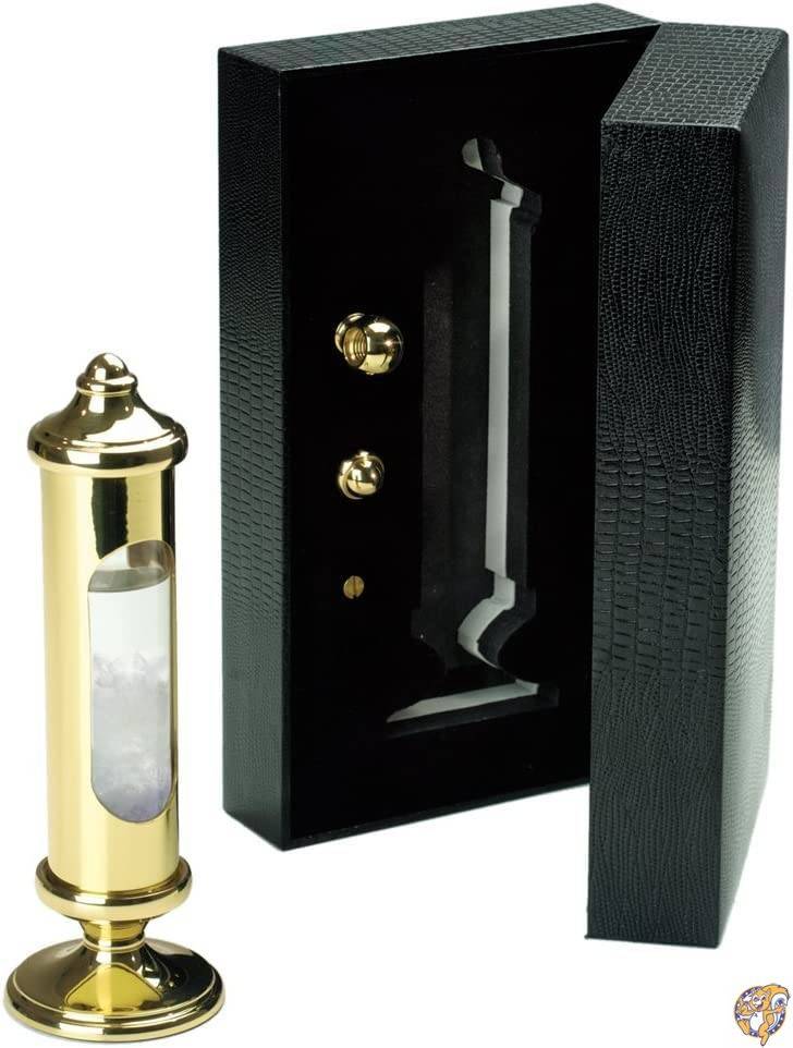 【クーポン配信中】気象予報器200 ブラックギフトボックス ストームグラス Weems & Plath社 Brass【並行輸入】|パームスアメリカ
