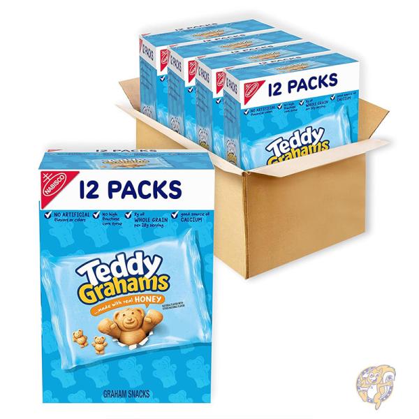 【クーポン配信中】テディ グラハム Teddy Grahams ハニー グラハム スナック 48個 パック （4箱) お菓子 10044000040984