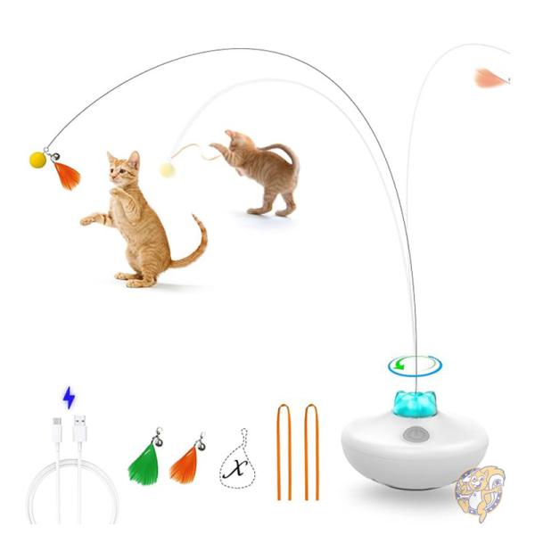 【クーポン配信中】猫用 おもちゃ キャット エクササイズタンブラー 充電式猫 スピンバタフライゲーム ペット用品 Oxawo オクサウォ