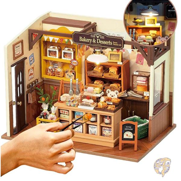 ミニチュア　ドールハウス　ライト　　　　　「ペットショップ」 Amazon | moin moin 1/24 ドールハウス ミニチュア 手作りキット
