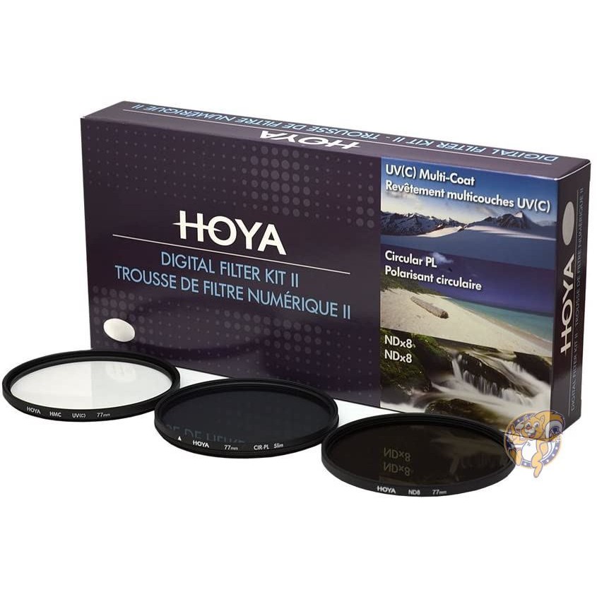 HOYA カメラ用フィルター Digital Filter Kit - HMC UV / Circular Polarizer / ND8 フィルター 収納ポーチ含ま 【並行輸入品】 (67mm) 送料無料