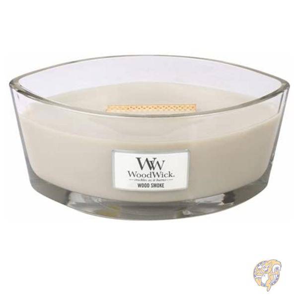 WoodWick ウッドウィック インテリア キャンドル Ellipse ウッドスモーク ライトグレー 76075
