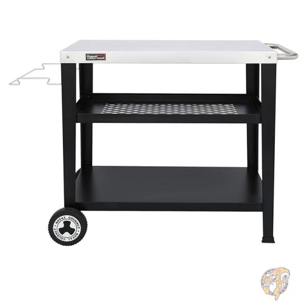 【クーポン配信中】ローリングダイニングテーブル グリルテーブル ゴミ袋ホルダー付き 屋外 BBQ キッチンカート ステンレススチール PC3404S｜パームスアメリカ