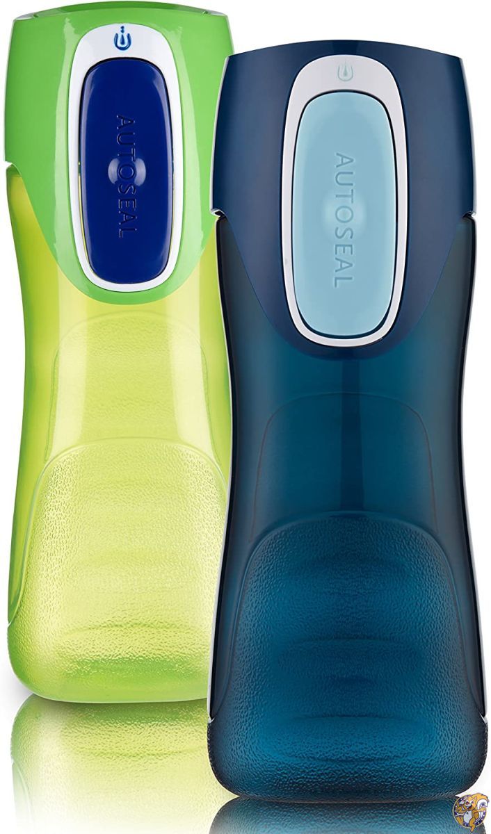 【クーポン配信中】(2-Pack, Granny Smith/Nautical) - Contigo AUTOSEAL Trekker Kids Water 送料無料