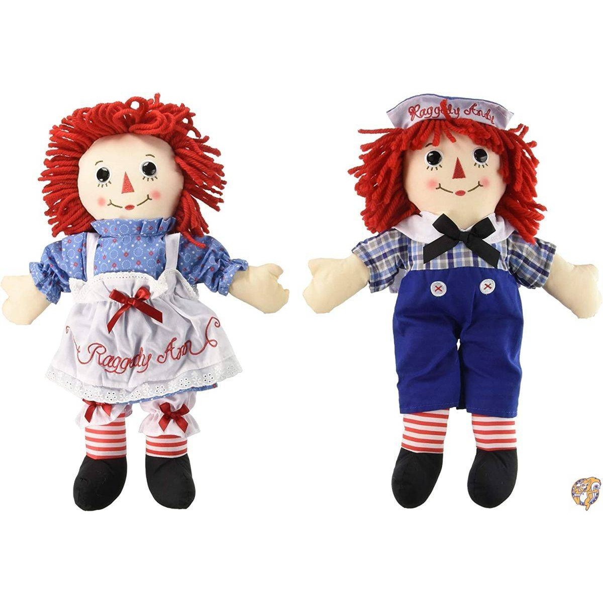楽天市場】Bundle of 2 Aurora Dolls - 12'' Raggedy Ann and Andy by