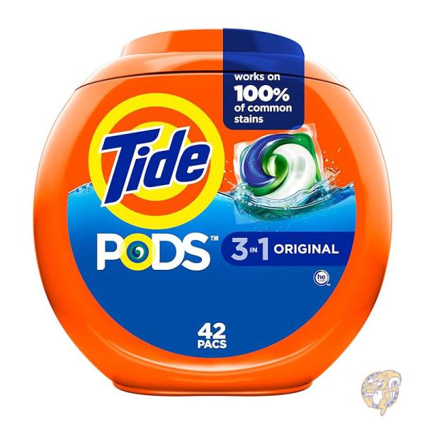 【クーポン配信中】タイド Tide ポッド 液体 洗濯洗剤 パック 42 個 3-in-1 ワンステップ洗浄 オリジナルの香り アメリカ洗剤 日本未発売 輸入｜パームスアメリカ