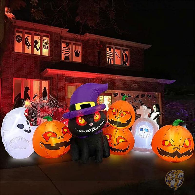 楽天市場】ハロウィン 飾り かぼちゃ ねこ 屋外 猫 ランタン