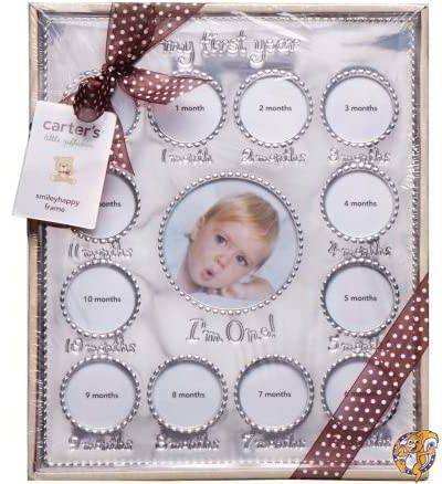 Carter's Year of Photos Frame - Silver by Carter's [並行輸入品]