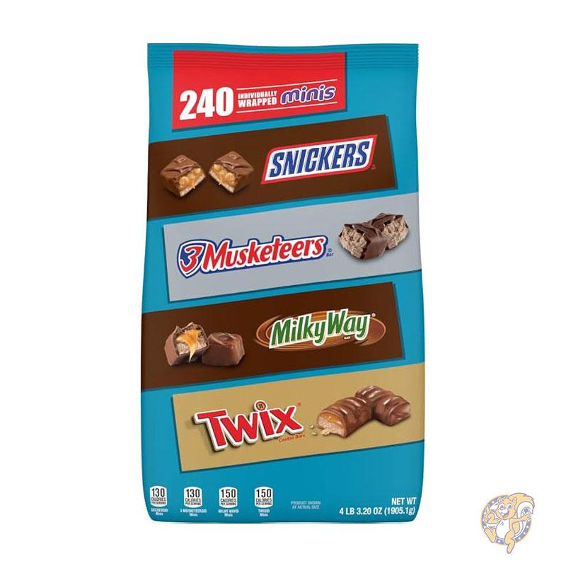 【クーポン配信中】スニッカーズ TWIX ミルキーウェイ 3マスケティア 240個 バレンタイン 輸入チョコ 義理チョコ 10040000509728