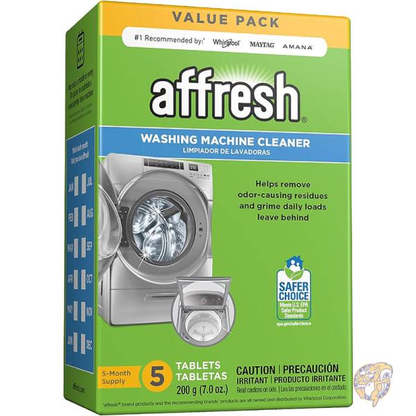 【クーポン配信中】アフレッシュ Affresh 洗濯機クリーナー フロントロード/トップロード洗濯機の洗浄 (HE を含む) 5タブレット アメリカ洗剤