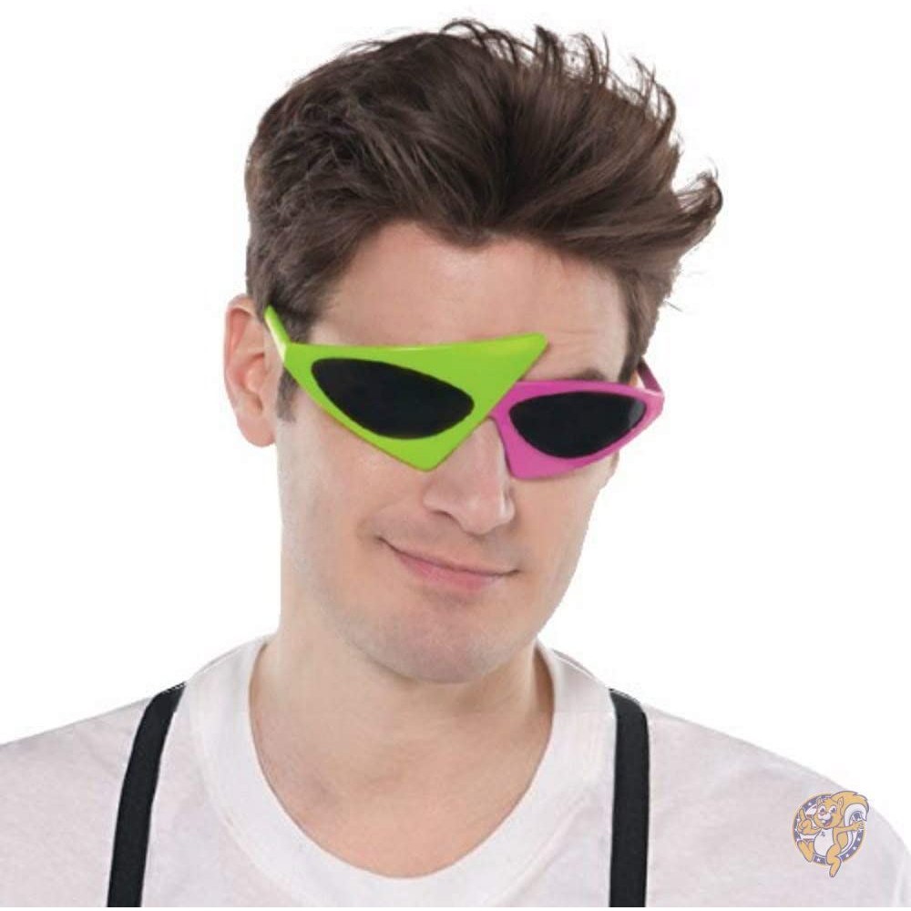 【先着55名様!全品555円クーポン配信中】Asymmetric Purple and Green Glasses [並行輸入品] 送料無料