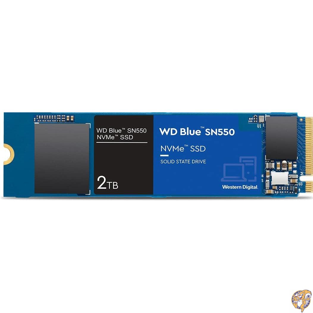 【クーポン配信中】WDS200T2B0C [WD Blue SN550 NVMe SSD（2TB M.2(2280) PCIe Gen3 x4 900TBW）]