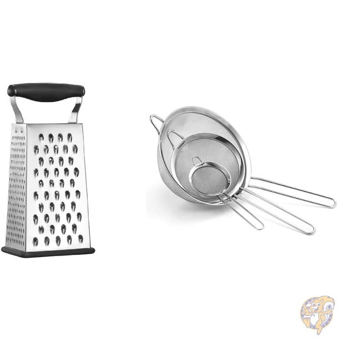 【20日最大4000円クーポン】クイジナート ブラックおろし器＆ステンレススチールメッシュストレイナー3点セット Cuisinart 送料無料｜パームスアメリカ