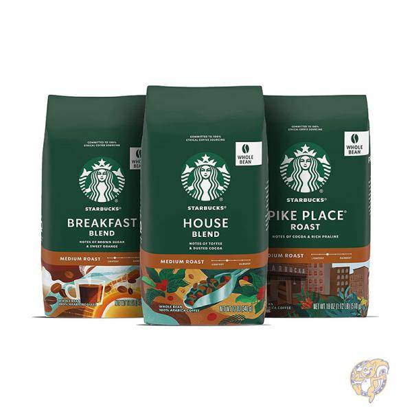 【クーポン配信中】Starbucks スターバックス ミディアム ロースト ホール ビーン コーヒー 豆 バラエティ パック スタバコーヒー まとめ買い