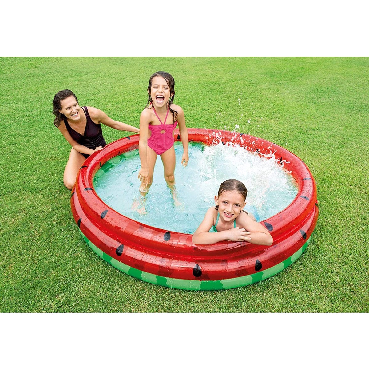 Intex スイカのビニールプール 丸形インフレータブル 家庭用プール 66インチ(167.6cm)　アメリカ輸入品　アメリカおもちゃ　すいかのプール 送料無料
