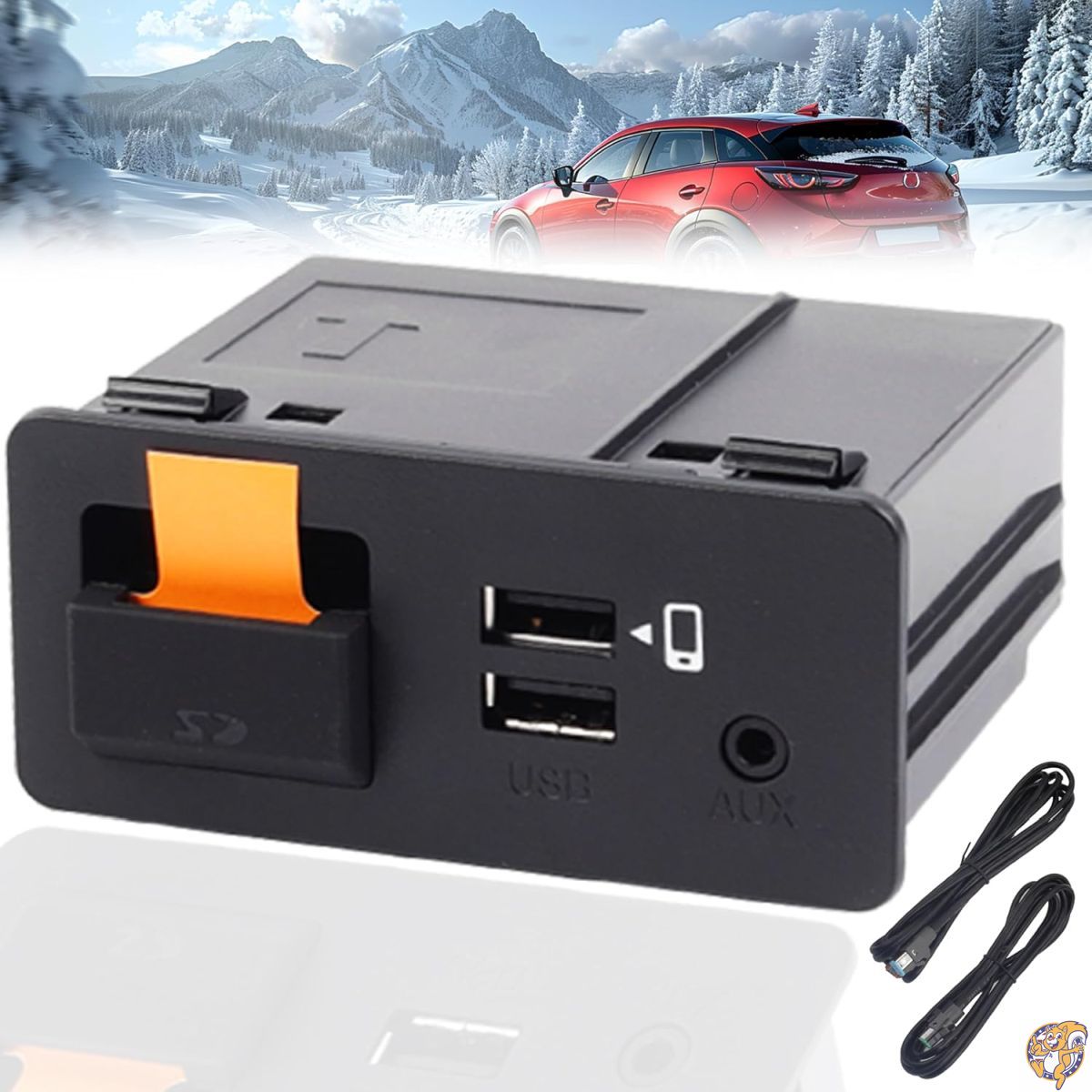 【クーポン配信中】Dasbecan TK78-66-9U0C Apple Carplay Android オートレトロフィットキット マツダ 2 3 6 CX3 CX5 CX9 MX5 Miata 2014-2020 カープレイアダプター インターフェースポート MZD Connect System 00008FZ34に対応