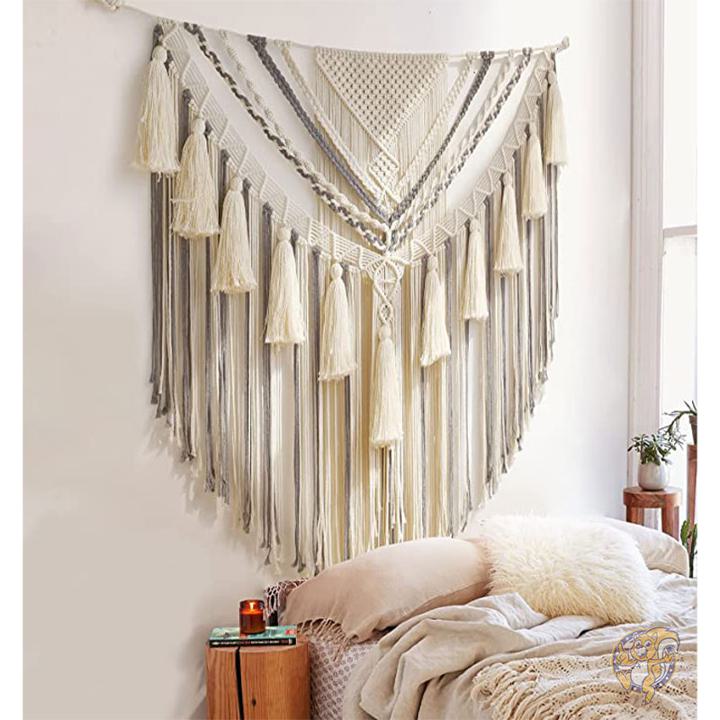 楽天市場】Macrame マクラメ インテリア タペストリー ファイバー 